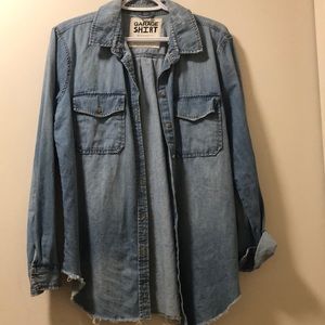 Garage boyfriend fit denim shirt